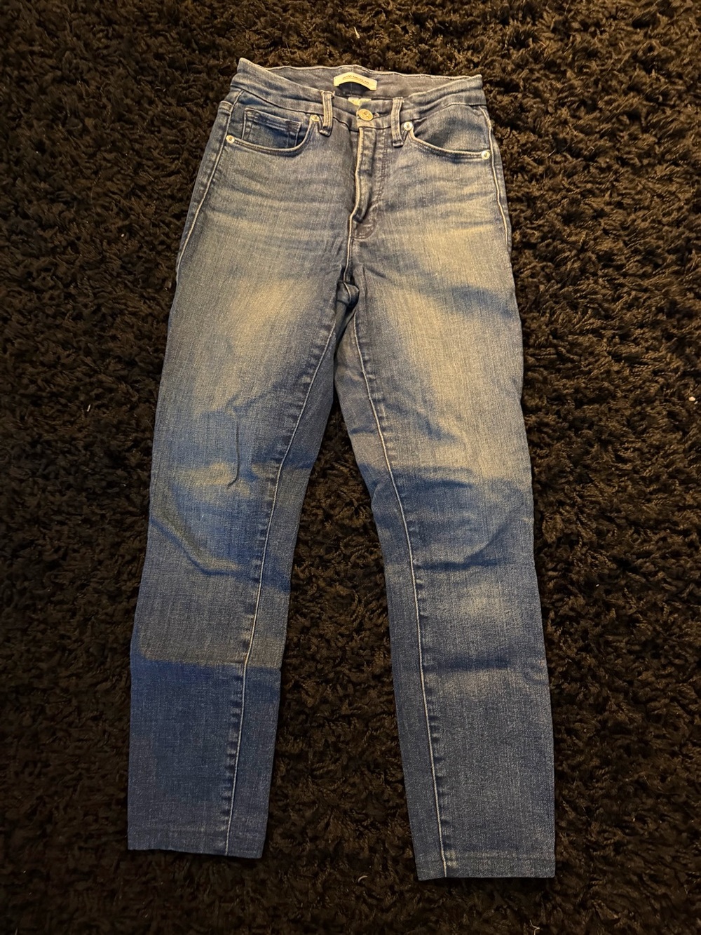 Good American Women's Skinny Jeans - Medium Blue Wash good legs